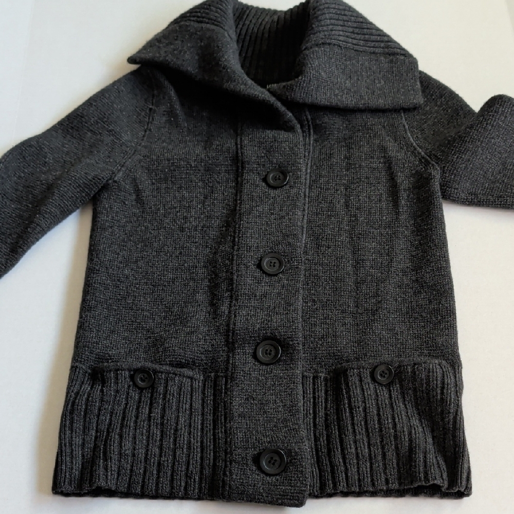 J. Crew Dark Gray Wool Sweater - Picture 3 of 4
